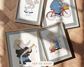 Babar Nursery Art - Family Tree | Unframed - Etsy