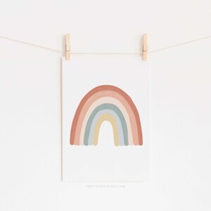 Rainbow Wall Art - Subtle - No Drops |  Unframed