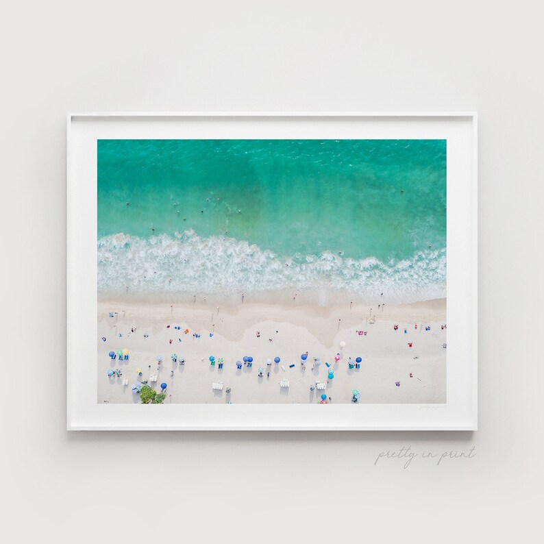 Aerial Beach Print Beach Art Beach Print Aerial Beach Etsy