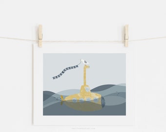 Yellow Submarine Print - Ahoy! |  Unframed