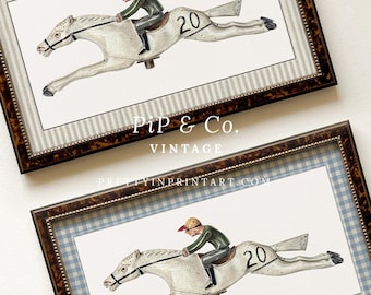 Toy Horse Vintage Nursery Art | Unframed