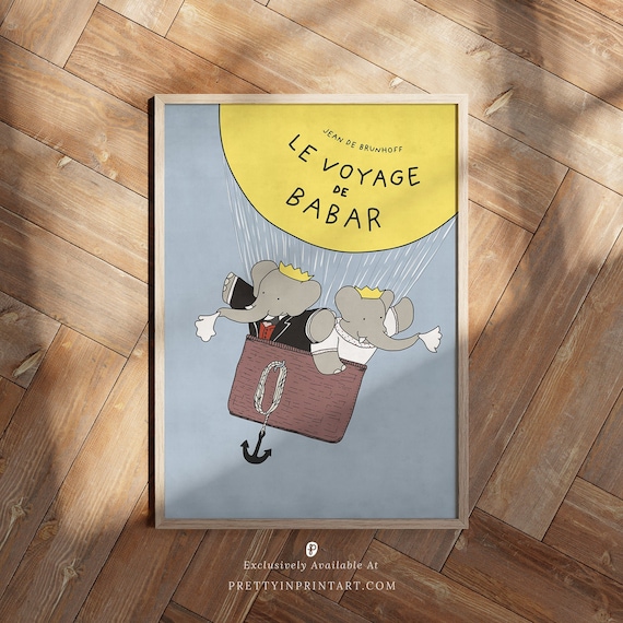 Babar Nursery Art 005 | Framed Print - Etsy
