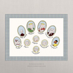Babar Nursery Art - Family Tree | Unframed - Etsy