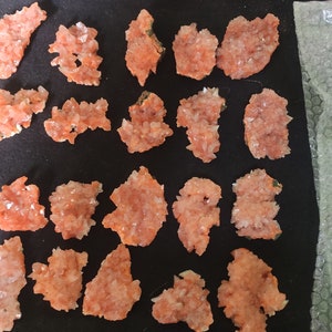 Natural BEAUTIFUL orange heulandite Minerals specimens