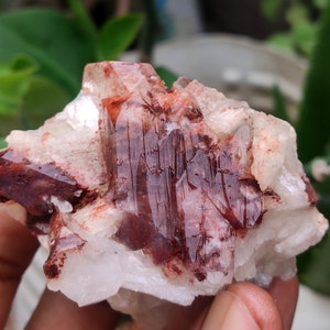 Natural BEAUTIFUL red APOPHYLLITE with Stilbite  Minerals specimens