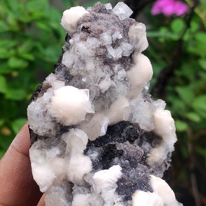 Natural BEAUTIFUL OKENITE BALL with Stilbite calcite  Minerals specimens