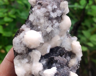 Natural BEAUTIFUL OKENITE BALL with Stilbite calcite  Minerals specimens