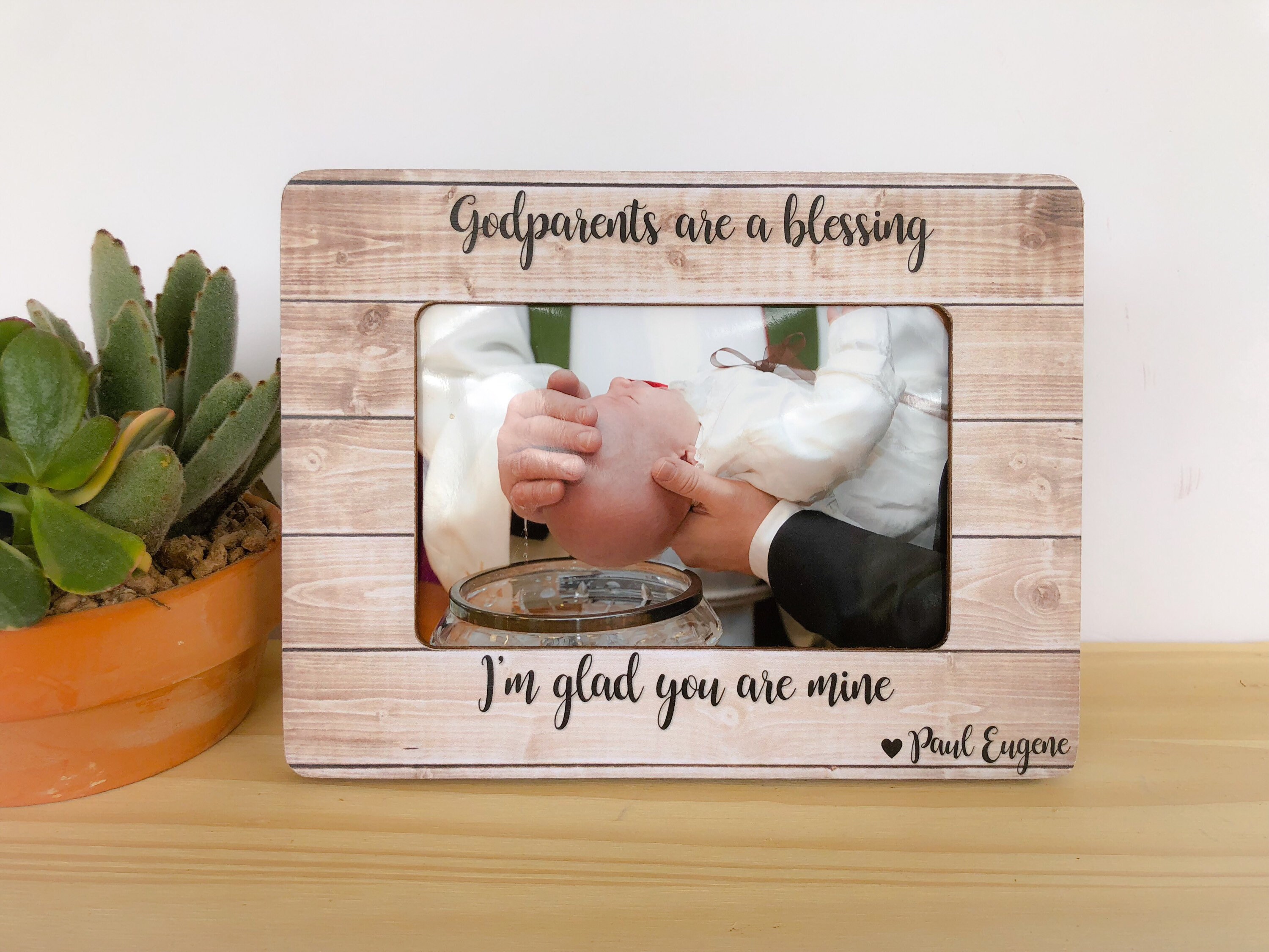 Personalized Godmother Frame Godparents Frame Godmother Gift Etsy