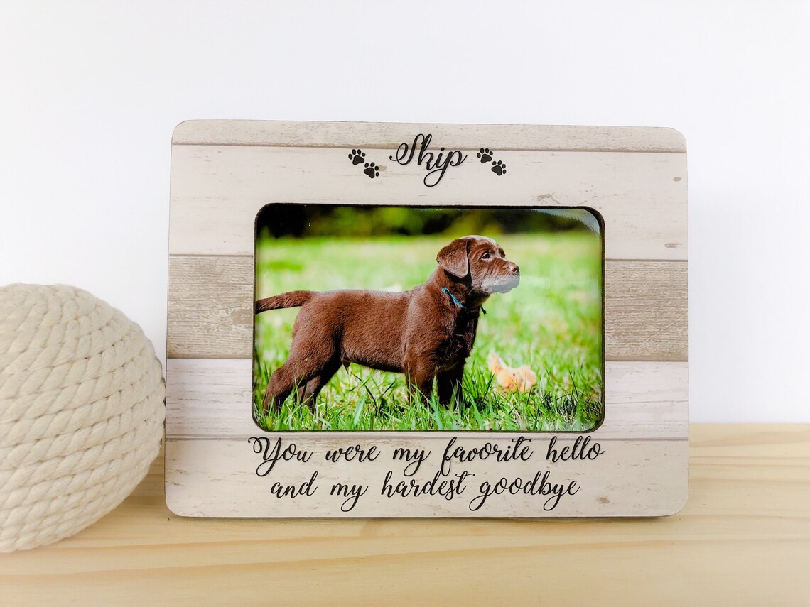 Personalized Pet Frame Dog Memorial Frame Pet Loss Gift Cat Etsy