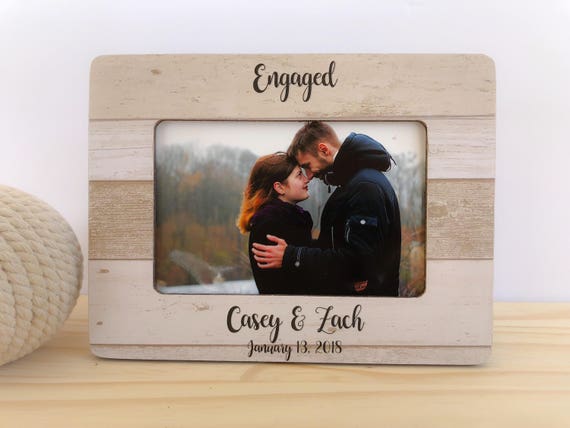 engagement picture frames engraved