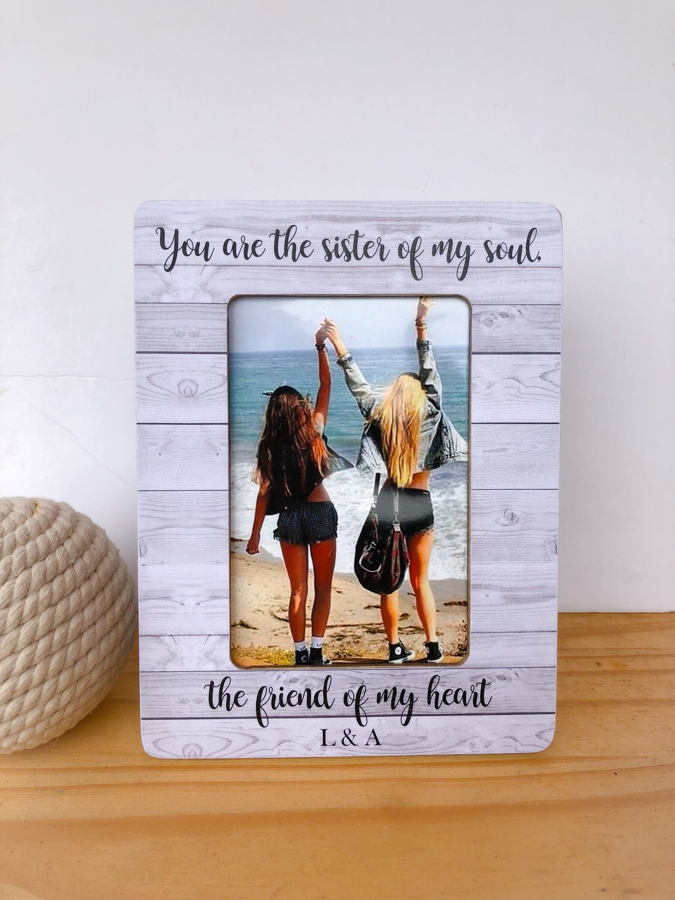 Friendship Frame Personalized Picture Frame You Are My Person Etsy