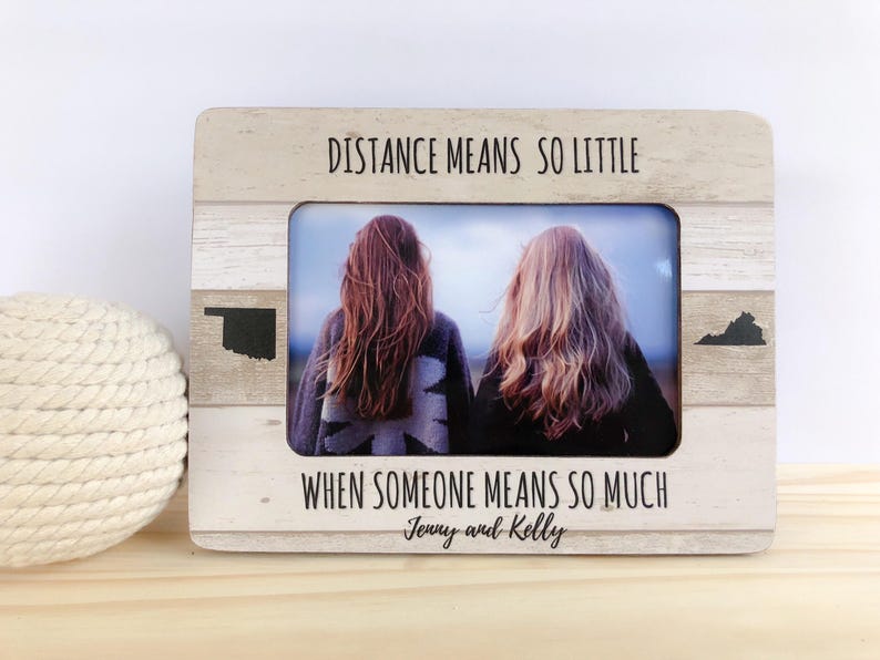 Best Friend Frame Best Friend Personalized Gift Soul Sisters Etsy