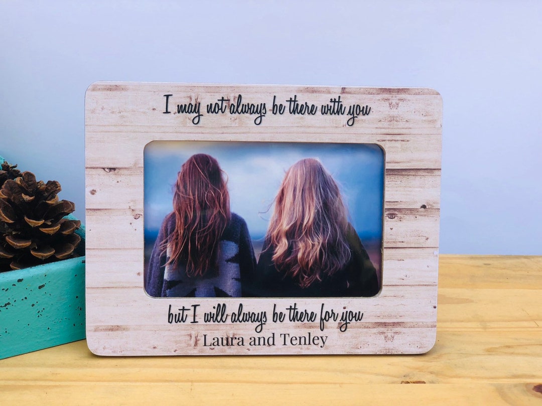 Long Distance Friendship Frame Personalized Picture Frame Gift Etsy