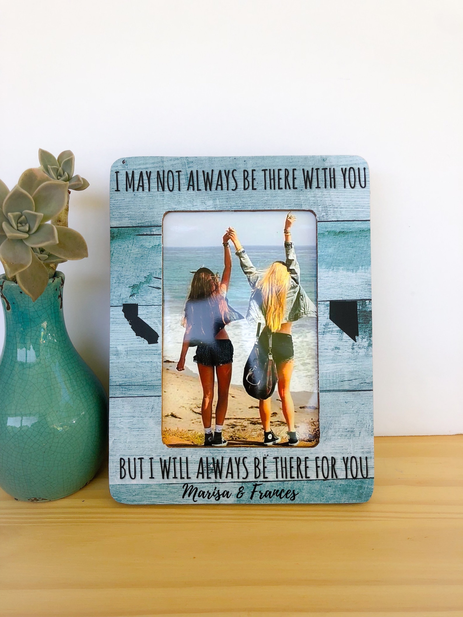 Personalized Best Friend Frame Long Distance Friendship Frame Etsy