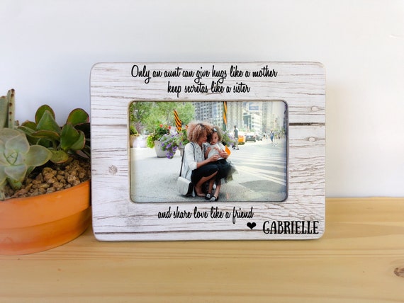 Personalized aunt cheap picture frame