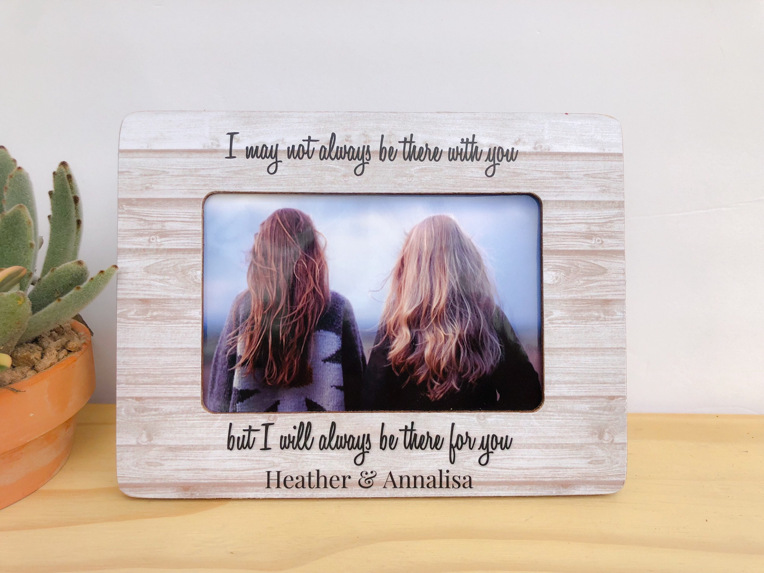 Long Distance Friendship Frame Personalized Picture Frame Gift Etsy