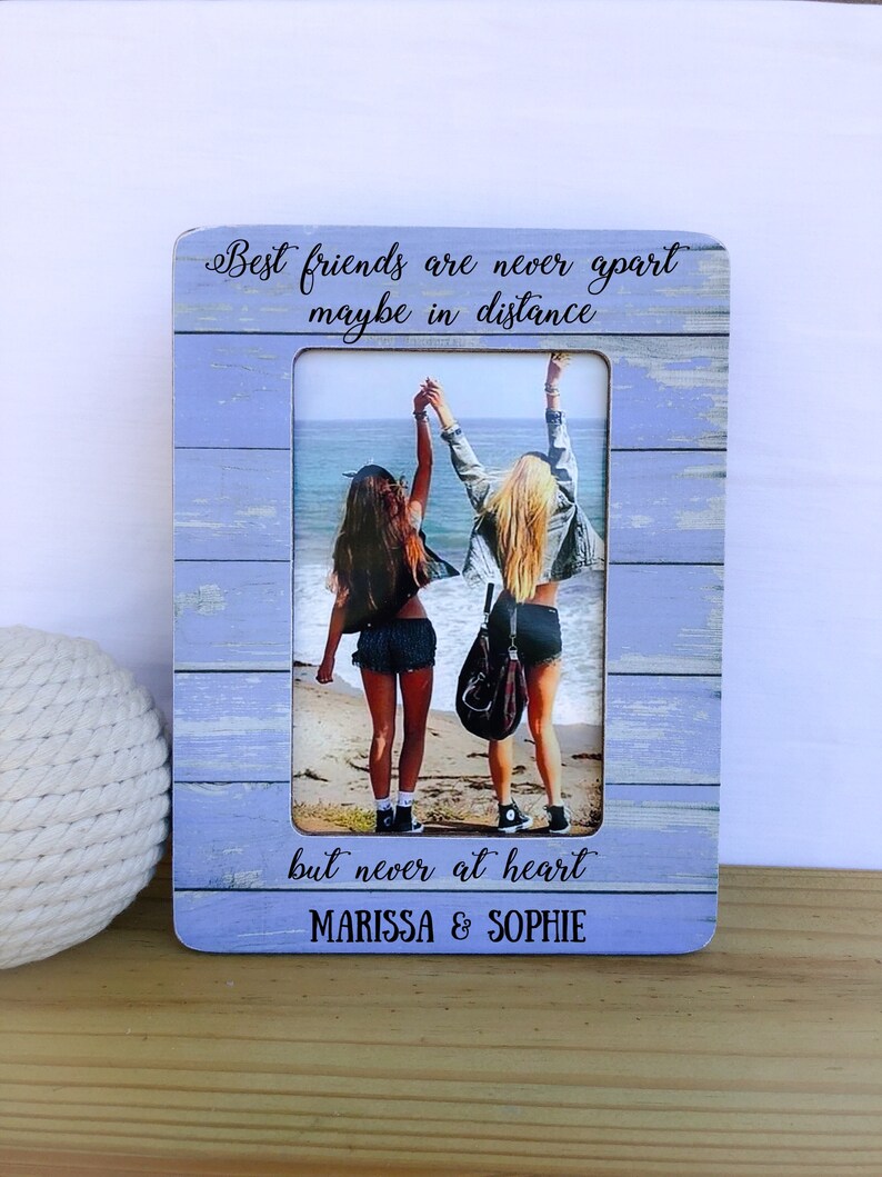 Personalized Long Distance Friendship Frame Gift Custom Etsy