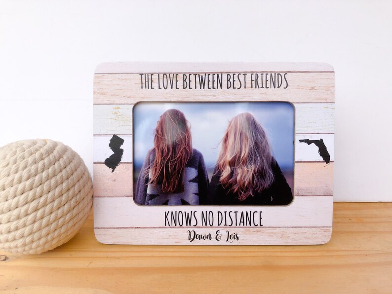 Long Distance Friendship States Frame Personalized Picture Etsy