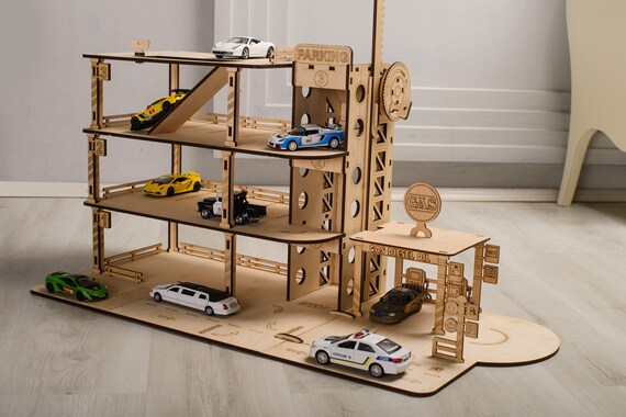 car track wooden