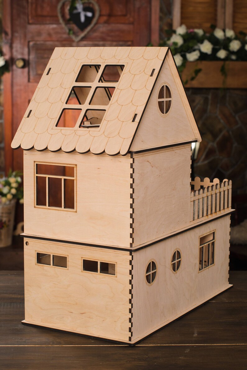 large wooden dolls house for sale