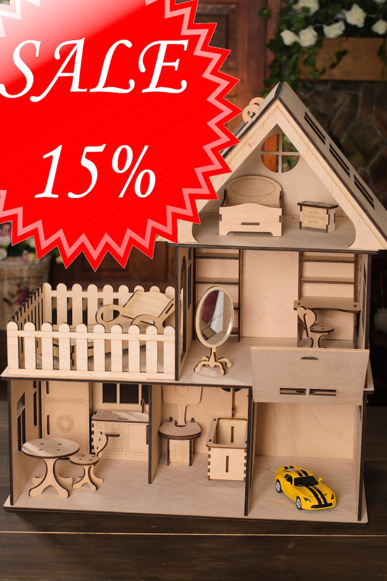 large wooden doll houses for sale