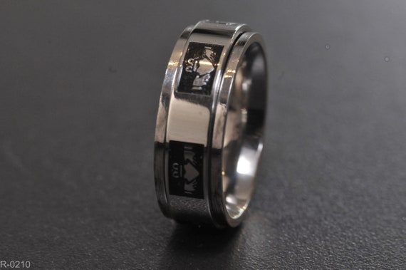 Stainless Steel Claddagh Ring | Couples Rings | Male and Female Band | Unisex Ring
