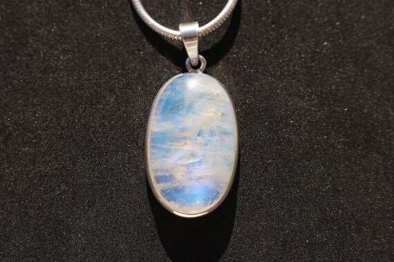 Rainbow Moonstone Pendant | 925 Sterling Silver