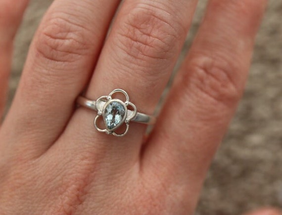 Blue Topaz Ring | 925 Sterling Silver