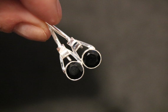 Black Onyx Earrings | 925 Sterling Silver