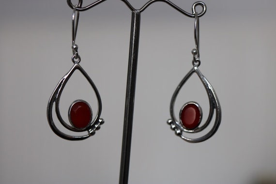 Carnelian Earrings | 925 Sterling Silver