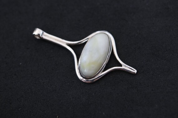 Iona Marble| Scottish Green Marble Pendant | 925 Sterling Silver