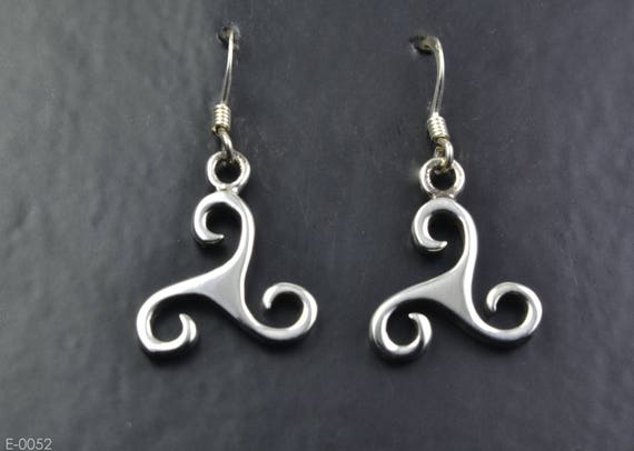 Triskelion Earring | 925 Sterling Silver | Celtic Design