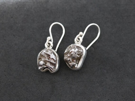 Meteorite Earrings | 925 Sterling Silver Earrings