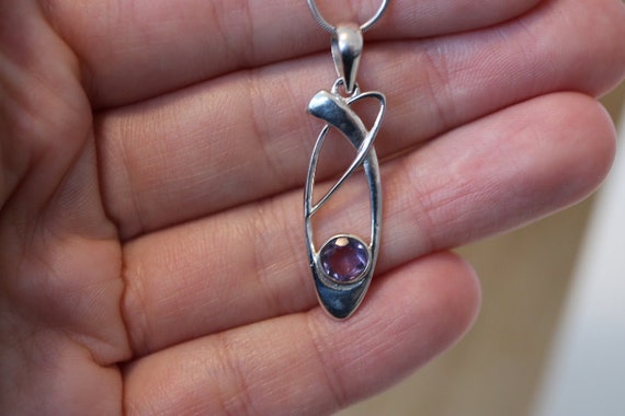Amethyst Pendant | 925 Sterling Silver
