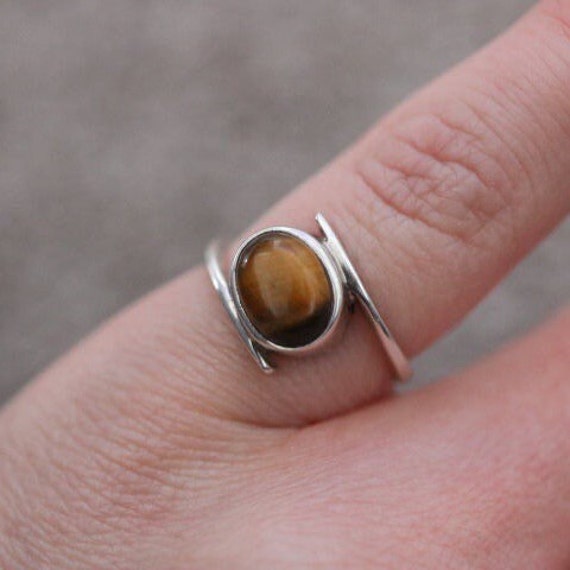 Tiger's Eye Ring | 925 Sterling Silver