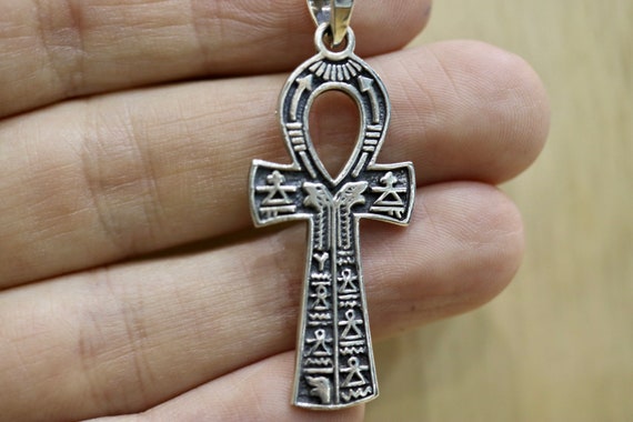 Egyptian Ankh Cross Pendant Sterling Silver Celtic - Etsy UK