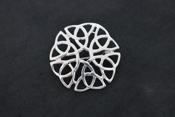 Trinity Knot Design Brooch | 925 Sterling Silver