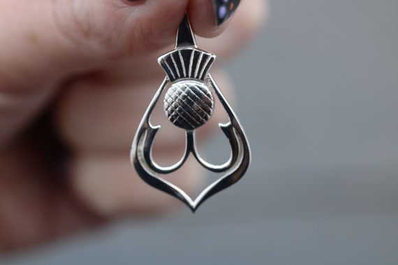 Scottish Thistle Pendant | 925 Sterling Silver
