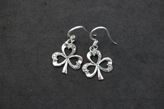 925 Silver Clover Design Earrings