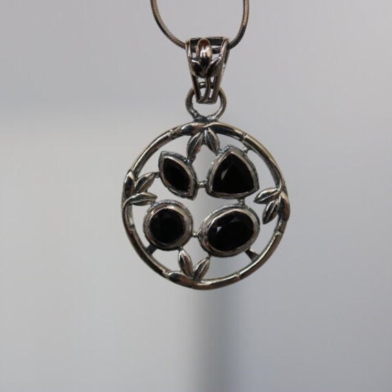 Black Onyx Pendant | 925 Sterling Silver