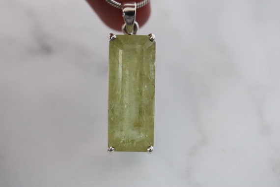 Aquamarine Pendant | 925 Sterling Silver