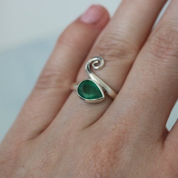 Emerald Ring | 925 Sterling Silver