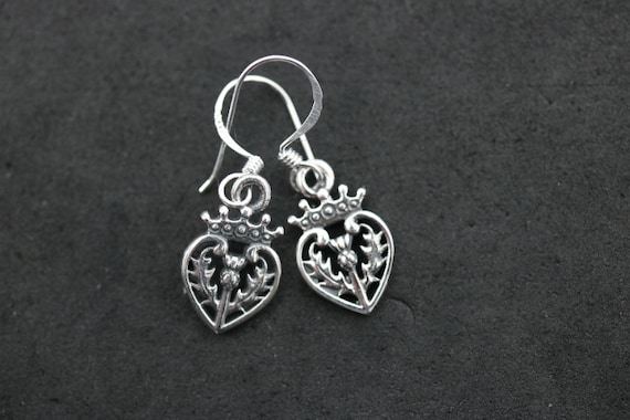 Scottish Thistle  Earrings | 925 Sterling Silver