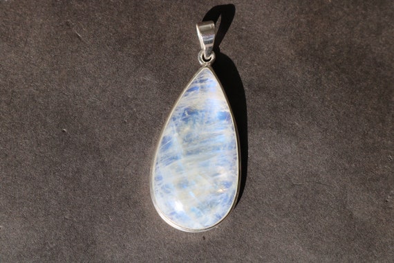 Rainbow Moonstone Pendant | 925 Sterling Silver