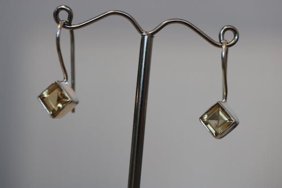 Yellow Topaz Earrings | 925 Sterling Silver