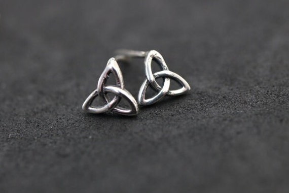 Trinity Knot Stud Earrings | 925 Sterling Silver