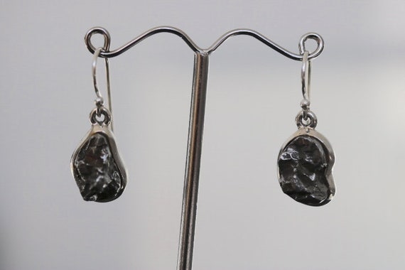 Meteorite Earrings | 925 Sterling Silver