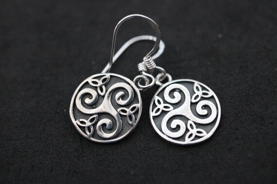 Triskelion Earring | 925 Sterling Silver | Celtic Design