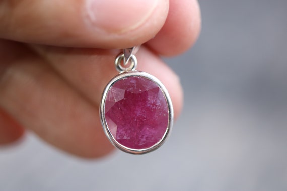 Ruby Pendant | 925 Sterling Silver