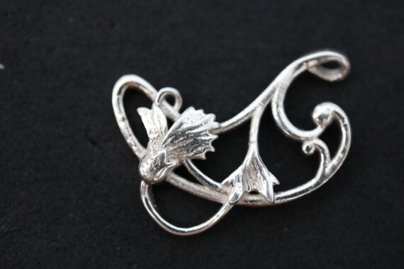 Lily Flower Pendant 925 Sterling Silver